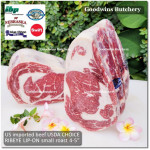 Beef Ribeye lip-on USDA CHOICE frozen whole cut +/- 8kg price/kg brand CREEKSTONE - PREORDER 2-3 days notice (Scotch-Fillet / Cube-Roll)